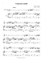Náhled not [1] - Dieupart Charles (1667? - 1740?) - Concerto a moll (klav. výtah)