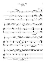 Náhled not [1] - Sieber Ignaz (? - 1761) - Sonáty 4 - 6
