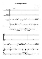 Náhled not [1] - Lotti Antonio (1667 - 1740) - Echo Quartetto