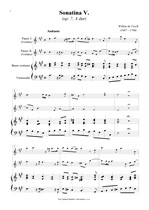 Náhled not [1] - Fesch Willem de (1687 - 1760) - Sonatina V. (op. 7, A major)