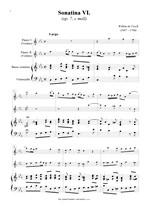 Náhled not [1] - Fesch Willem de (1687 - 1760) - Sonatina VI. (op. 7, C minor)