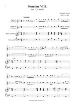 Náhled not [1] - Fesch Willem de (1687 - 1760) - Sonatina VIII. (op. 7, e moll)
