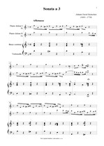 Náhled not [1] - Heinichen Johann David (1683 - 1729) - Sonata a 3 - úprava