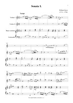 Náhled not [1] - Boyce William (1711 - 1779) - Sonata I. (a moll)