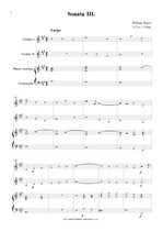Náhled not [1] - Boyce William (1711 - 1779) - Sonata III. (A dur)