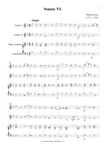 Náhled not [1] - Boyce William (1711 - 1779) - Sonata VI. (B dur)