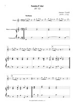 Náhled not [1] - Vivaldi Antonio (1678 - 1741) - Sonata in F major (RV 52)