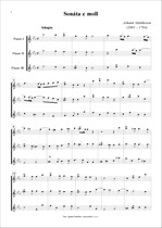 Náhled not [1] - Mattheson Johann (1681 - 1764) - Sonata in C minor