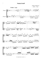 Náhled not [1] - Mattheson Johann (1681 - 1764) - Three Sonatas