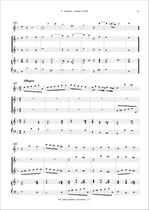 Náhled not [4] - Scarlatti Alessandro (1659 - 1725) - Sonata in D minor - arrangement
