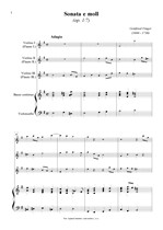 Náhled not [1] - Finger Gottfried (1660 - 1730) - Sonata e moll (op. 1/7)