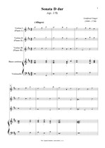 Náhled not [1] - Finger Gottfried (1660 - 1730) - Sonata D dur (op.1/9)