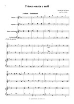 Náhled not [1] - Barre de la Michel (1675 - 1745) - Triová sonáta e moll