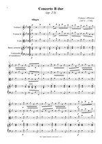 Náhled not [1] - Albinoni Tomaso (1671 - 1750) - Concerto in B flat majo (op. 2/3)