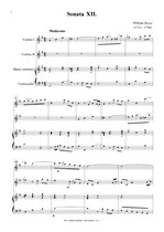 Náhled not [1] - Boyce William (1711 - 1779) - Sonata XII. (G dur)