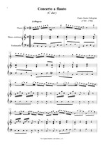 Náhled not [1] - Pellegrini Pietro Paolo (1705 - 1780) - Concerto a flauto (Biblioteca Palatina 2)