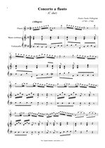 Náhled not [1] - Pellegrini Pietro Paolo (1705 - 1780) - Concerto a flauto (Biblioteca Palatina 2)