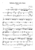 Náhled not [1] - Rosa Filippo (17. - 18. stol.) - Sinfonia a flauto solo e basso (Biblioteca Palatina 7)