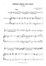 Náhled not [1] - Somis Giovanni Battista (1686 - 1763) - Sinfonia a flauto solo e basso (Biblioteca Palatina 9)