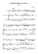 Náhled not [1] - Anonym - Sinfonia a flauto solo e basso (Biblioteca Palatina 16)
