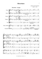 Náhled not [1] - Heinichen Johann David (1683 - 1729) - Ouverture