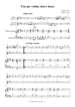 Náhled not [1] - Leo Leonardo (1694 - 1744) - Trio per violini, oboi e basso