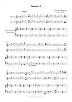 Náhled not [1] - Sammartini Giuseppe (1693 - 1750) - Sonata 5