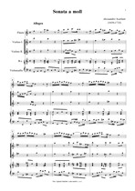 Náhled not [1] - Scarlatti Alessandro (1659 - 1725) - Sonata in A minor