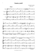 Náhled not [1] - Scarlatti Alessandro (1659 - 1725) - Sonata in G minor