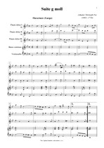 Náhled not [1] - Pez Johann Christoph (1664 - 1716) - Suite g moll (úprava)