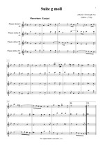 Náhled not [1] - Pez Johann Christoph (1664 - 1716) - Suite in G minor (arrangement)