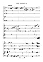 Náhled not [2] - Caldara Antonio (1670? - 1736) - Sinfonia a quattro h moll (č. 4)
