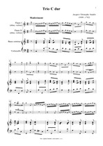 Náhled not [1] - Naudot Jacques Christophe (1690 - 1762) - Trio C dur