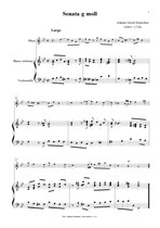 Náhled not [1] - Heinichen Johann David (1683 - 1729) - Sonata g moll