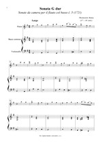 Náhled not [1] - Thornowitz Henry (17th - 18th century) - Sonata in G major