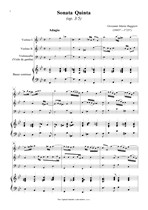 Náhled not [1] - Ruggieri Giovanni Maria (1665? - 1725?) - Sonata Quinta (op. 3/5)