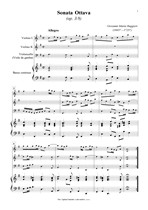 Náhled not [1] - Ruggieri Giovanni Maria (1665? - 1725?) - Sonata Ottava (op. 3/8)