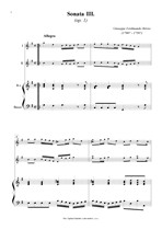 Náhled not [1] - Brivio Giuseppe Ferdinando (1700? - 1758?) - Sonata III. (op. 1/3)