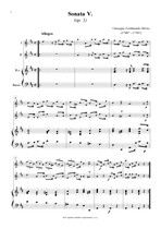 Náhled not [1] - Brivio Giuseppe Ferdinando (1700? - 1758?) - Sonata V. (op. 1/5)