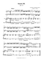 Náhled not [1] - Brivio Giuseppe Ferdinando (1700? - 1758?) - Sonata III. (op. 2/3)