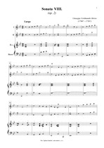 Náhled not [1] - Brivio Giuseppe Ferdinando (1700? - 1758?) - Sonata VIII. (op. 2/8)
