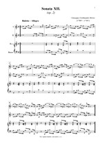 Náhled not [1] - Brivio Giuseppe Ferdinando (1700? - 1758?) - Sonata XII. (op. 2/12)