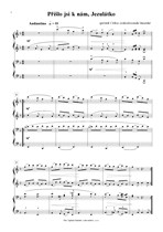 Náhled not [1] - Luklová Jaroslava (*1936) - Vánoční koledy II. pro klavír čtyřručně