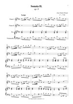 Náhled not [1] - Braun Jean Daniel (? - 1740) - Sonata II. op. 8/2