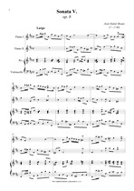 Náhled not [1] - Braun Jean Daniel (? - 1740) - Sonata V. op. 8/5
