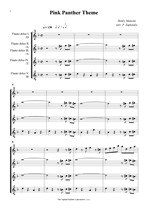 Náhled not [1] - Mancini Henry (1924 - 1994) - Pink Panther Theme (arr. P. Zapletal)