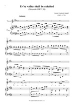 Náhled not [1] - Händel Georg Friedrich (1685 - 1759) - Every valley shall be exhalted (Messiah HWV 56) - klavírní výtah