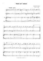 Náhled not [1] - Barre de la Michel (1675 - 1745) - Suite in C minor (op. 1/1)