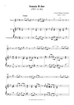 Náhled not [1] - Telemann Georg Philipp (1681 - 1767) - Sonata in B flat major (TWV 41:B3)