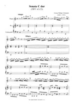 Náhled not [1] - Telemann Georg Philipp (1681 - 1767) - Sonata in C major (TWV 41:C5)